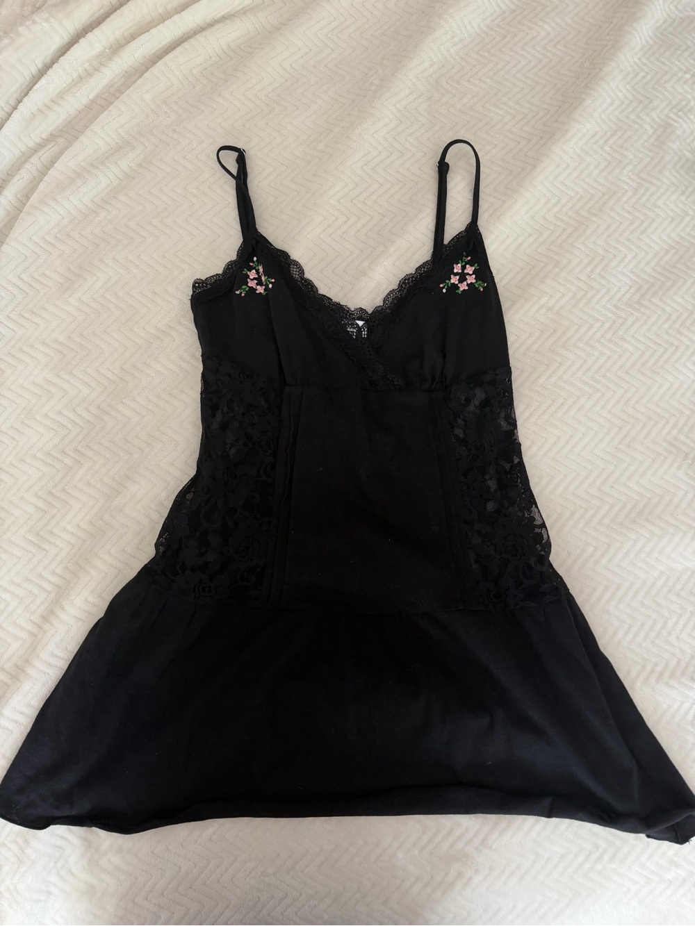 Frankies Bikinis Embroidered Mini Dress